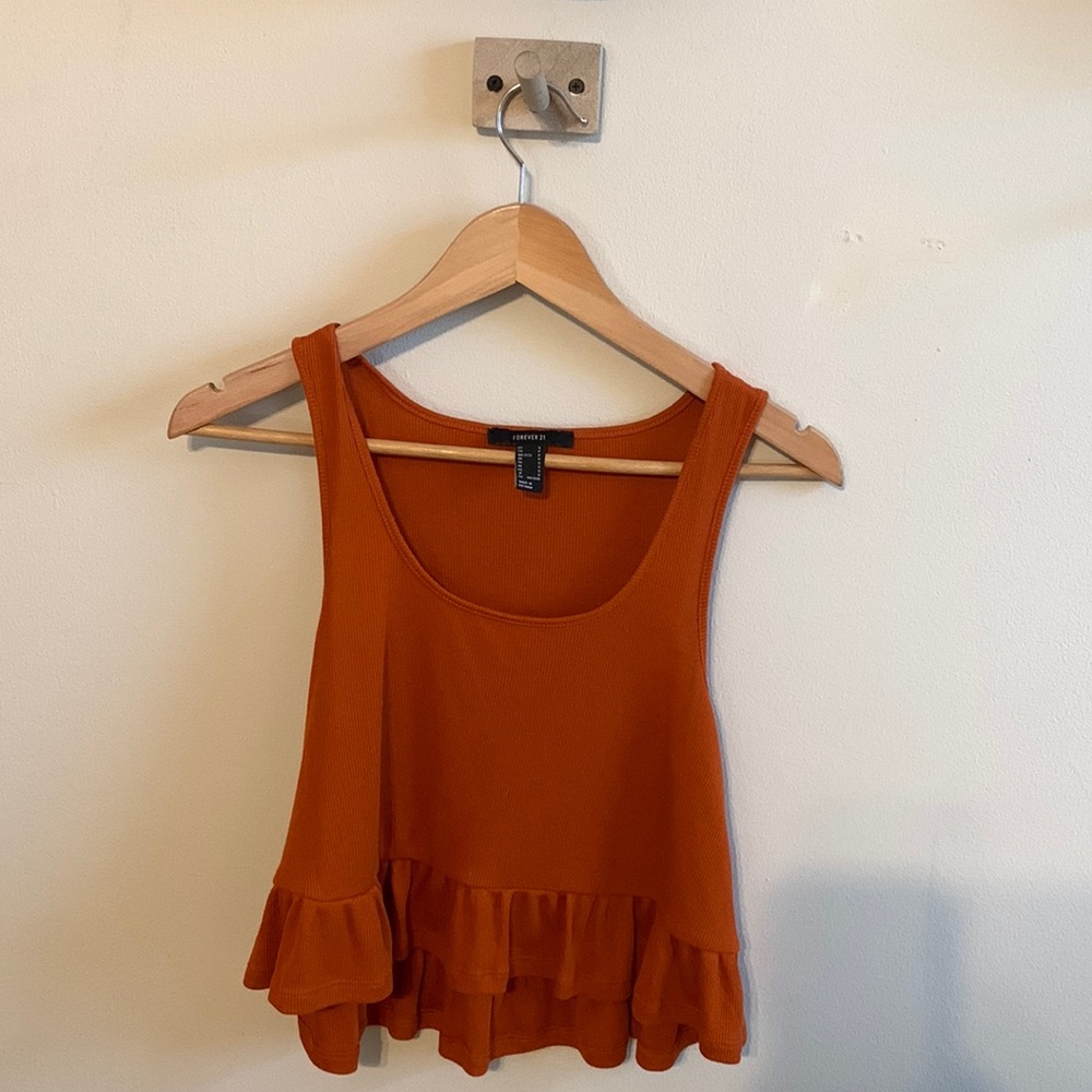 Forever 21 burnt orange cropped top